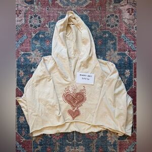 NWOT Kantha Bae Dreamline Crop Hoodie Love, Free Size